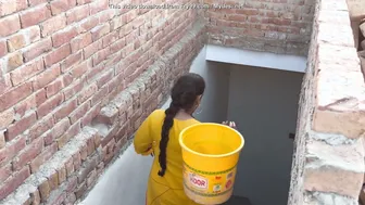 Village Housewife Aunty Working At Home In Tight Dress Vlog