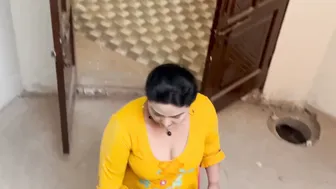 Village Housewife Aunty Working At Home In Tight Dress Vlog