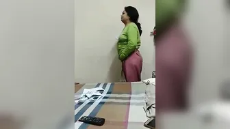 Mature Indian Aunty Caught Changing Clothes At Home Secretly
