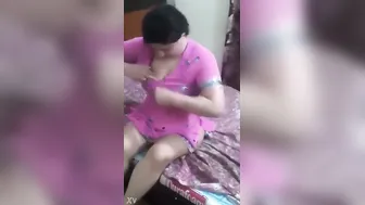 Curvy Aunty Slowly Removing Her Dress Revealing Everything