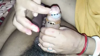 Helping My Curvy Aunty Stroke My Cock With Her Soft Hands