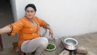 Village Housewife Cooking And Teasing Me In Her Tight Clothes