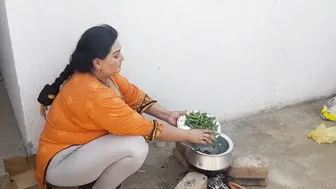 Village Housewife Cooking And Teasing Me In Her Tight Clothes