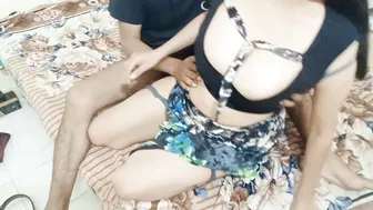 Landlady Aunty Getting Drilled When Tenant Comes To Pay Rent
