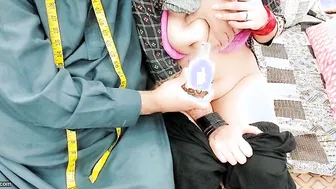 Village Tailor Sucking Aunty Milky Tits Before Drilling Her Ass