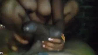 Neighbor Aunty Sucking Cock Until He Cums In Her Mouth
