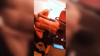 Office Table Fun With Her Spreading Wide Riding Him Nonstop