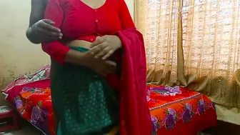 Young Desi Couple Losing Virginity Together Aunty Joins In