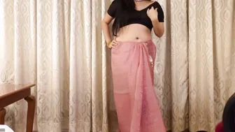 Desi Aunty Stripping Saree Seducing Neighbor For Hardcore Fucking