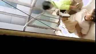 Desi Aunty Fingered Hard By Coworker In Mall Staircase Caught