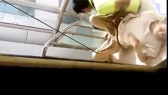 Desi Aunty Fingered Hard By Coworker In Mall Staircase Caught