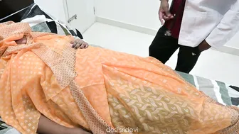 Village Aunty Getting Her Boobs Checked By Local Doctor Inside