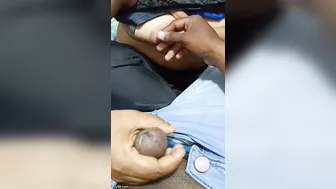 Mallu Aunty Jerking Him Off While Showing Her Massive Tits