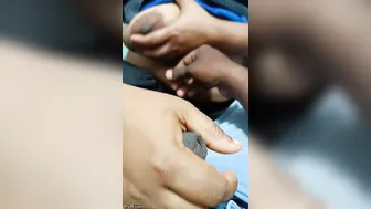 Mallu Aunty Jerking Him Off While Showing Her Massive Tits