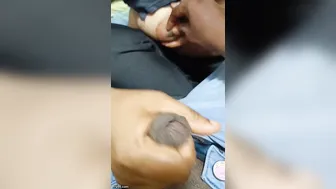Mallu Aunty Jerking Him Off While Showing Her Massive Tits