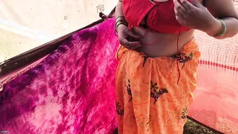 Village Aunty Getting Banged Outdoors By Her Lover Secretly