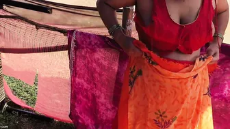 Village Aunty Getting Banged Outdoors By Her Lover Secretly