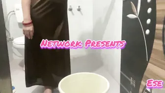 Wet Married Aunty Stripping Down For Nephew Fucking From Behind