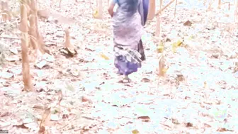 Village Aunty Meeting Landlord Secretly In The Jungle Outdoors