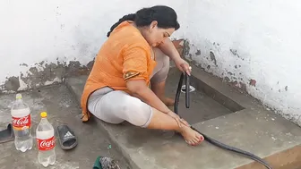 Desi Village Aunty Showing Her Daily Routine And Teasing Me
