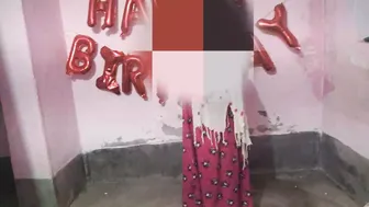 Celebrating With My Married Aunty After Birthday Party Fun