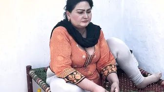 Village Aunty Cooking In Kitchen Gets Bent Over And Drilled