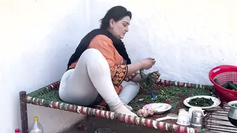 Village Aunty Cooking In Kitchen Gets Bent Over And Drilled