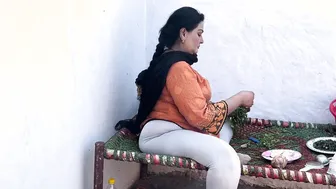 Village Aunty Cooking In Kitchen Gets Bent Over And Drilled