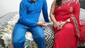 Neighbor Milf In Red Saree Fucking Her Bestie's Son Home
