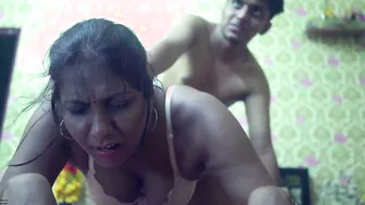 Voluptuous Aunty Riding Her Stepson Until He Fills Her Up Good