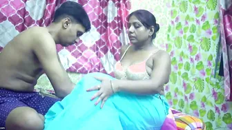 Voluptuous Aunty Riding Her Stepson Until He Fills Her Up Good