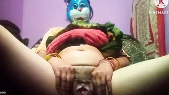 Hairy Village Wife Rubbing Herself Off In Private Before He Joins