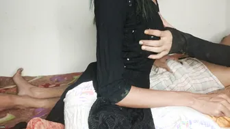 Horny Bhabhi Kissing Her Neighbor Passionately Before Getting Naughty