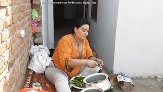 Desi Village Wife Getting Pounded During Morning Kitchen Routine