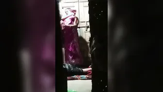 Desi Aunty Changing Saree Caught On Hidden Camera By Neighbor Guy