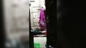 Desi Aunty Changing Saree Caught On Hidden Camera By Neighbor Guy