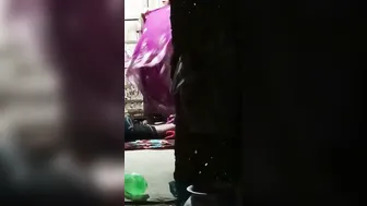 Desi Aunty Changing Saree Caught On Hidden Camera By Neighbor Guy