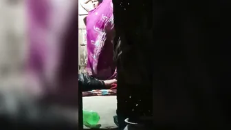 Desi Aunty Changing Saree Caught On Hidden Camera By Neighbor Guy