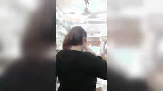 Groping Married Aunty Secretly While Shopping With Her Husband