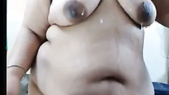 Indian Housewife Dripping Saliva All Over Her Naked Curves