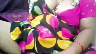 Slutty Aunty Stripping Her Saree Showing Everything For Him