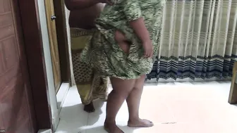 Curvy Desi Aunty Cleaning Room While Neighbor Pounds Her Tight Ass