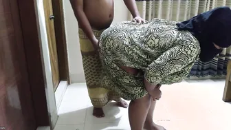 Curvy Desi Aunty Cleaning Room While Neighbor Pounds Her Tight Ass