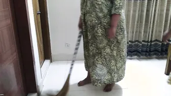Curvy Desi Aunty Cleaning Room While Neighbor Pounds Her Tight Ass