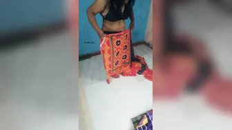 Tamil Aunty Teasing Me In Wet Saree While Washing Her Clothes