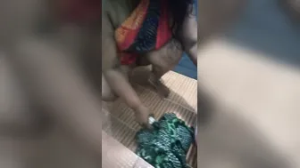 Tamil Aunty Teasing Me In Wet Saree While Washing Her Clothes