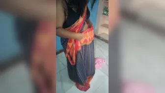 Tamil Aunty Teasing Me In Wet Saree While Washing Her Clothes
