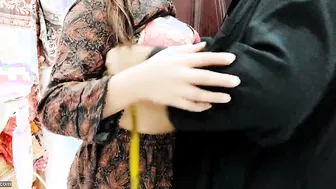Indian Aunty Bent Over Taking Tailor Cock Screaming In Hindi