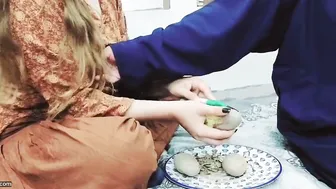 Pounding Desi Aunty Hard From Behind While She Peels Potatoes