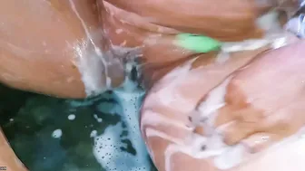 Curvy Indian Aunty Pleasuring Herself Naked In The Hot Shower
